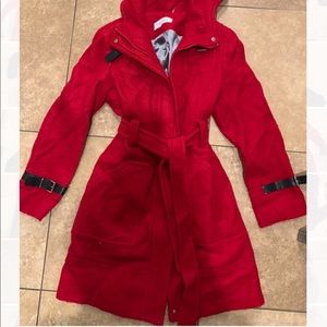 Calvin Klein Hooded Peacoat